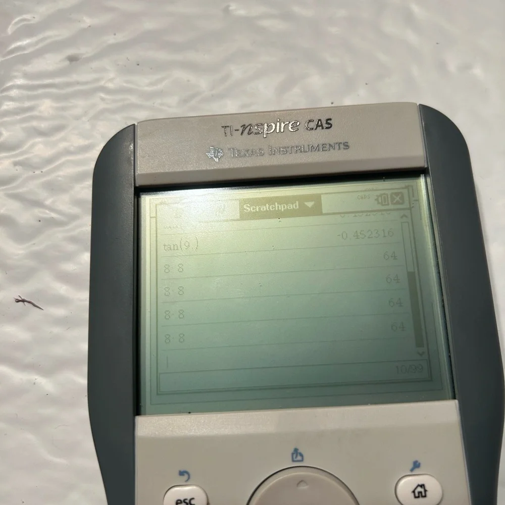 Texas Instruments TI Nspire CAS Graphing Calculator With Cover Tested
